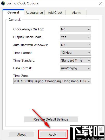 Eusing Clock下载,时钟工具,桌面时钟